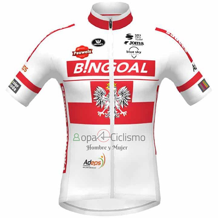 Allonie Bruxelles Ropa Ciclismo Culotte Corto 2021 Hombre Mangas Cortas Blanco